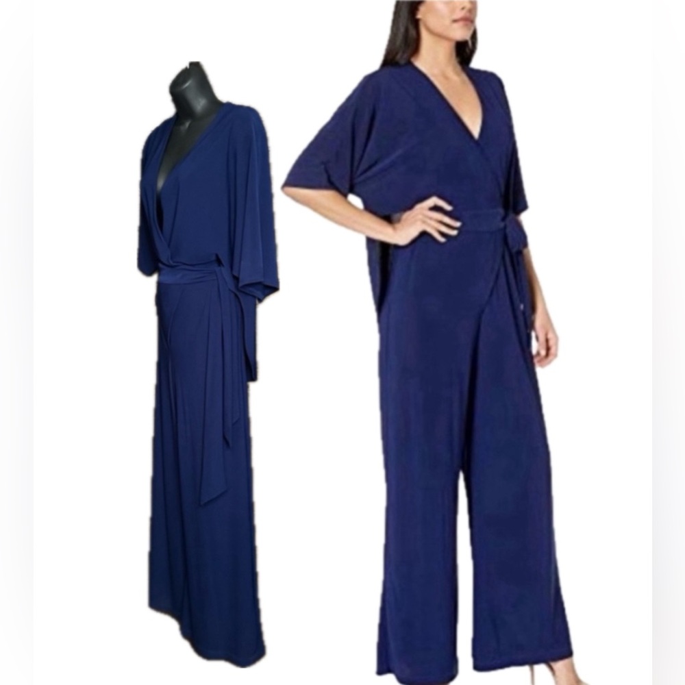 Elegant Navy Jumpsuit by Taylor - Picture 2 of 7